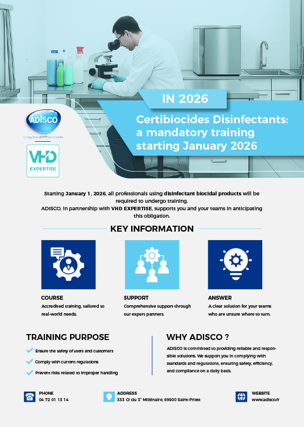 Hygiene professionals: new regulations will change the game in 2026. ⚠️