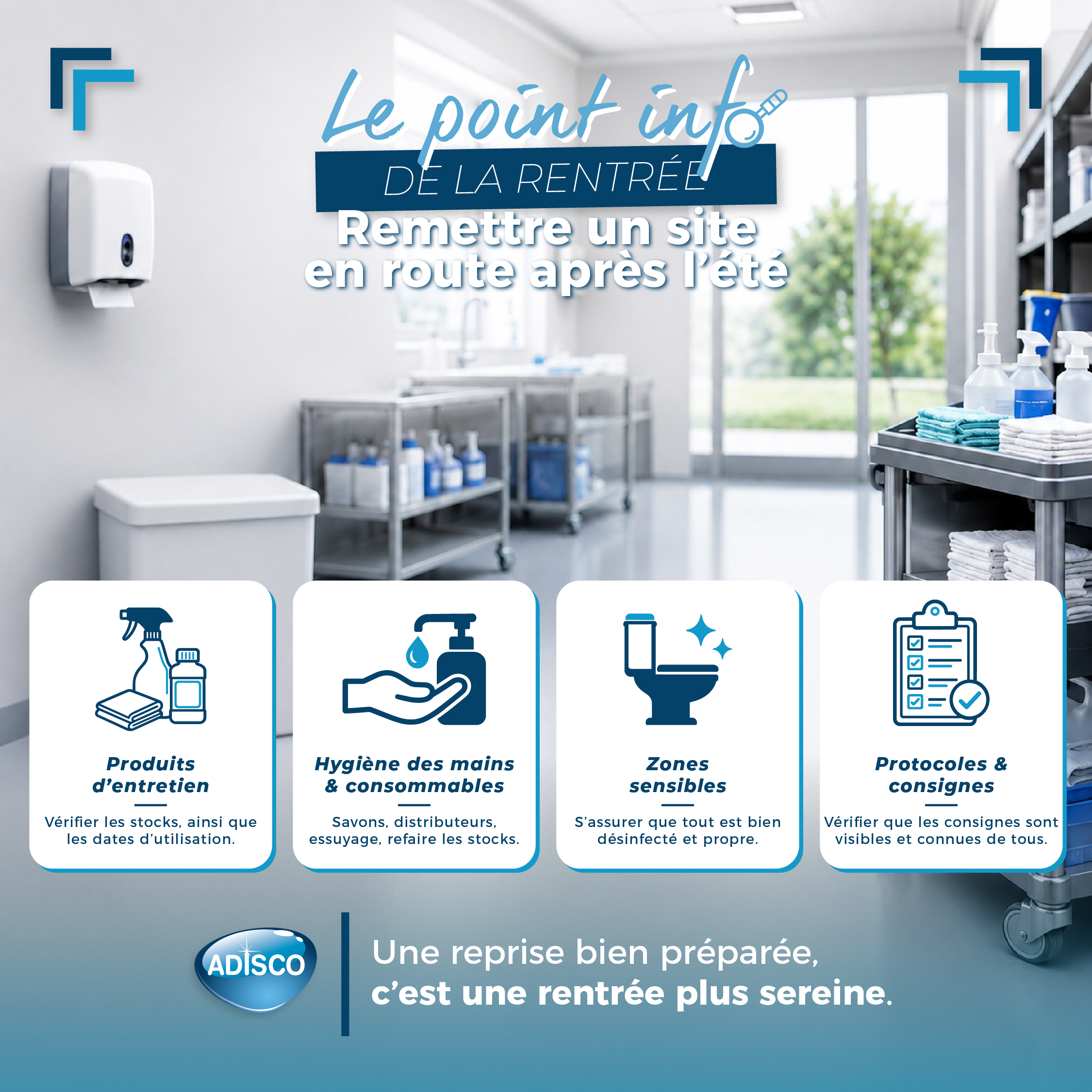🔎 Le Point Info : Remettre un site en route après l’été