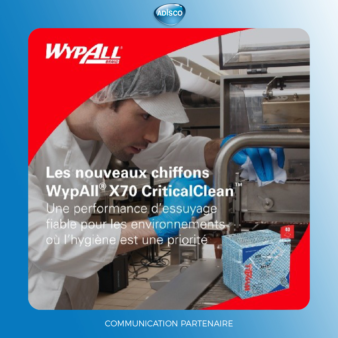 Découvrez les nouvelles lavettes WypAll® X70 CriticalClean™ de Kimberly-Clark Professional™