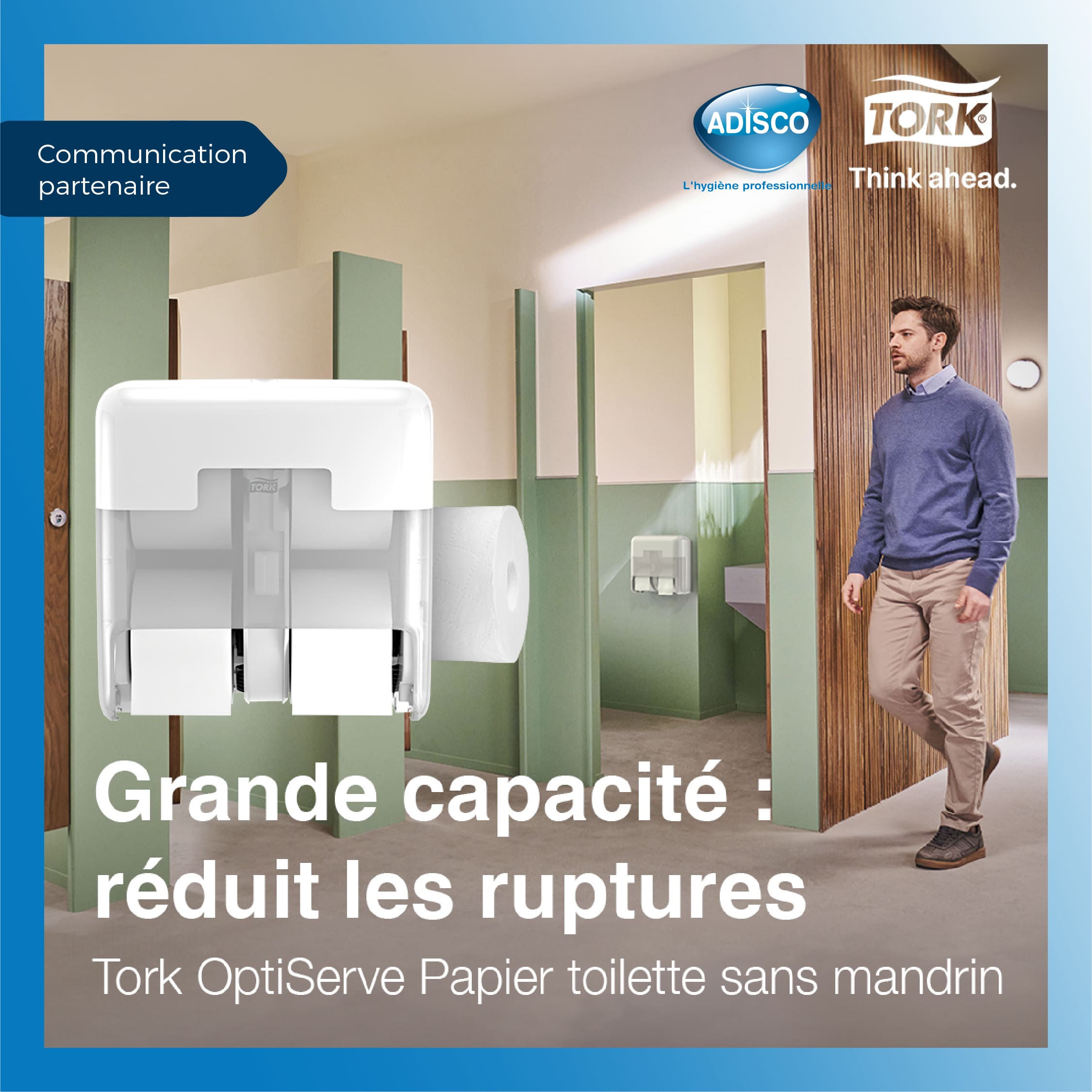 Tork OptiServe Papier toilette sans mandrin