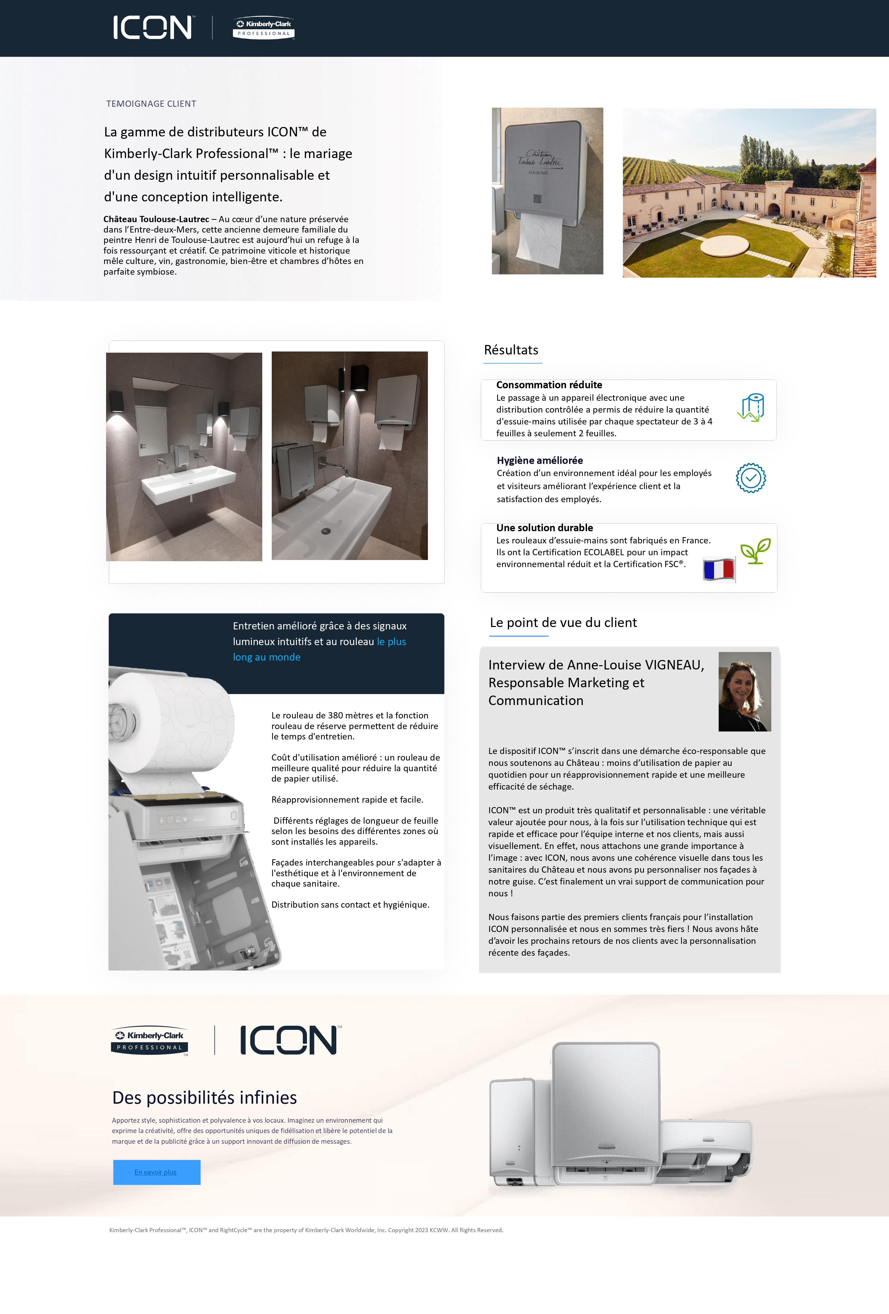 Découvrez comment avec notre partenaire Kimberly-Clark nous avons transformé l’expérience client au Château Toulouse-Lautrec