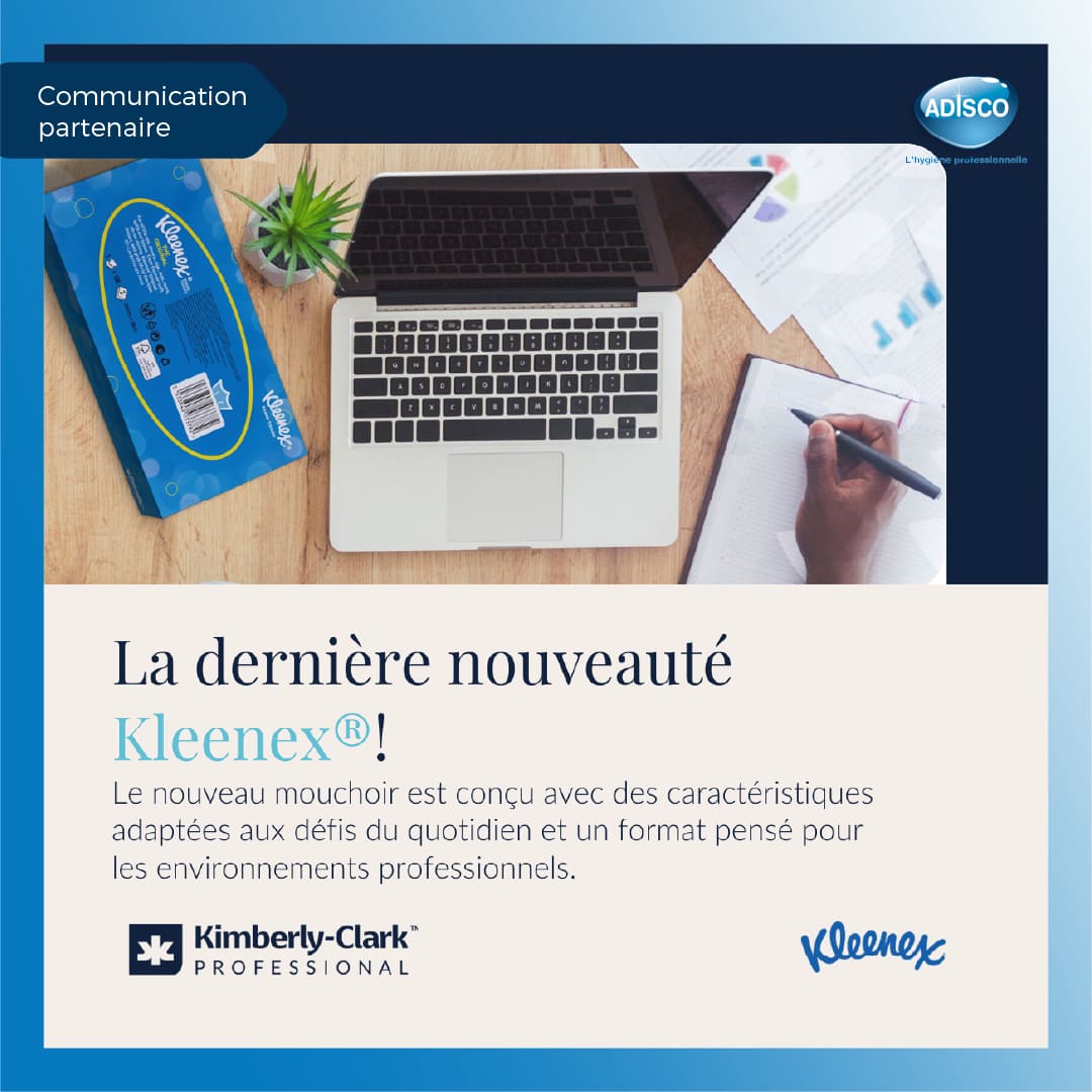 Kimberly-Clark Professional™ lance son nouveau mouchoir Kleenex