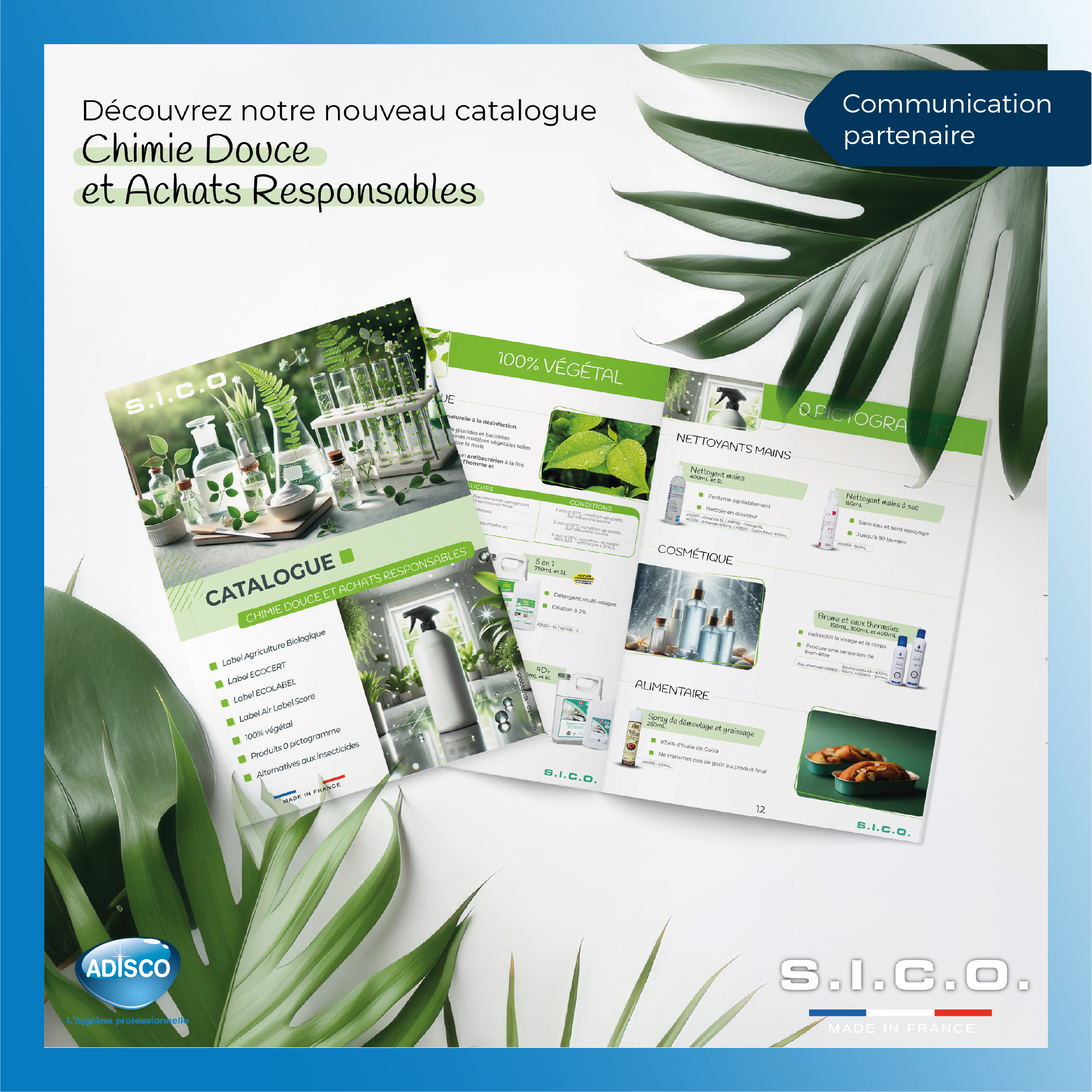 S.I.C.O. - Découvrez notre nouveau catalogue Chimie Douce et Achats Responsables ! 🌿 