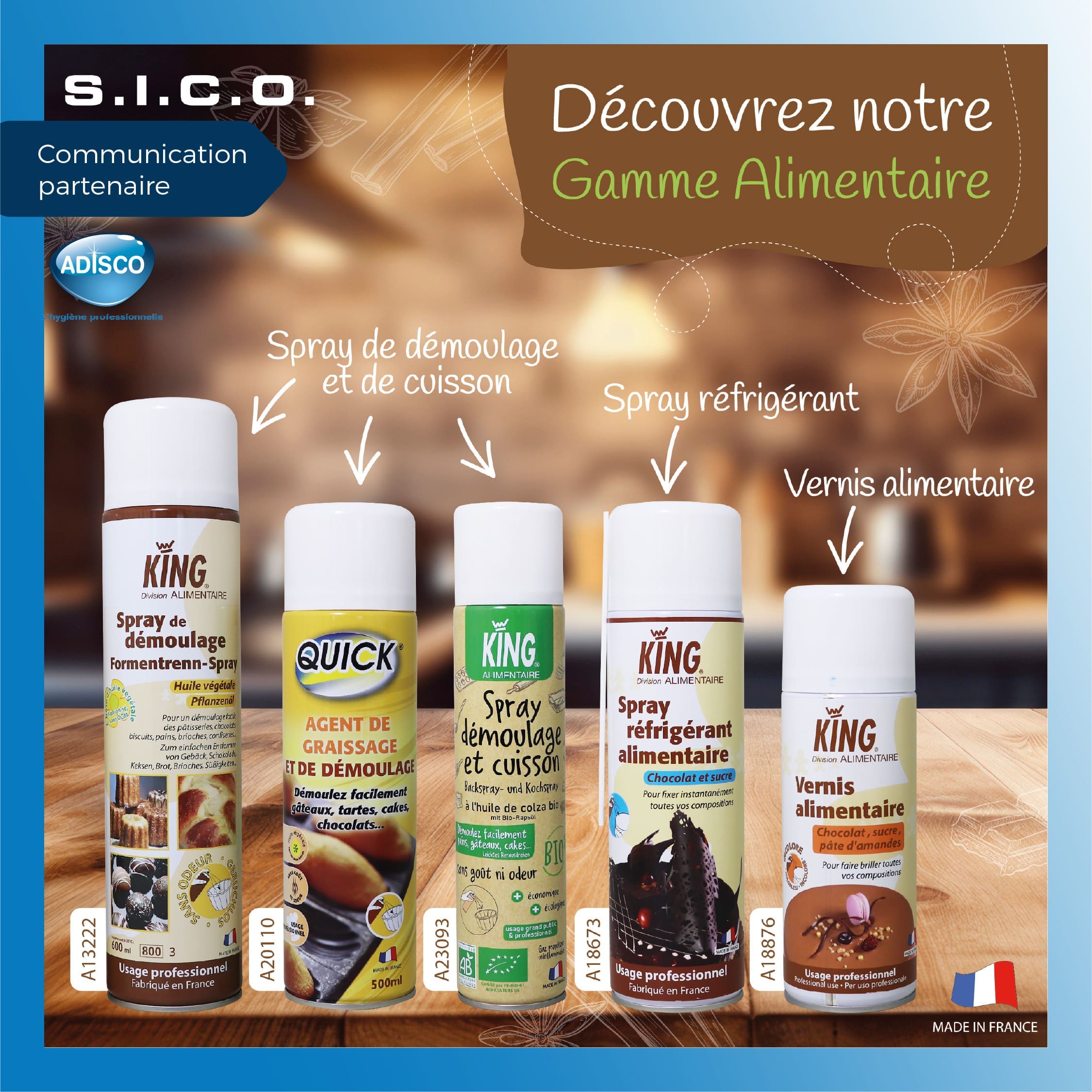 Optimisez vos préparations culinaires avec la Gamme Alimentaire S.I.C.O. !
