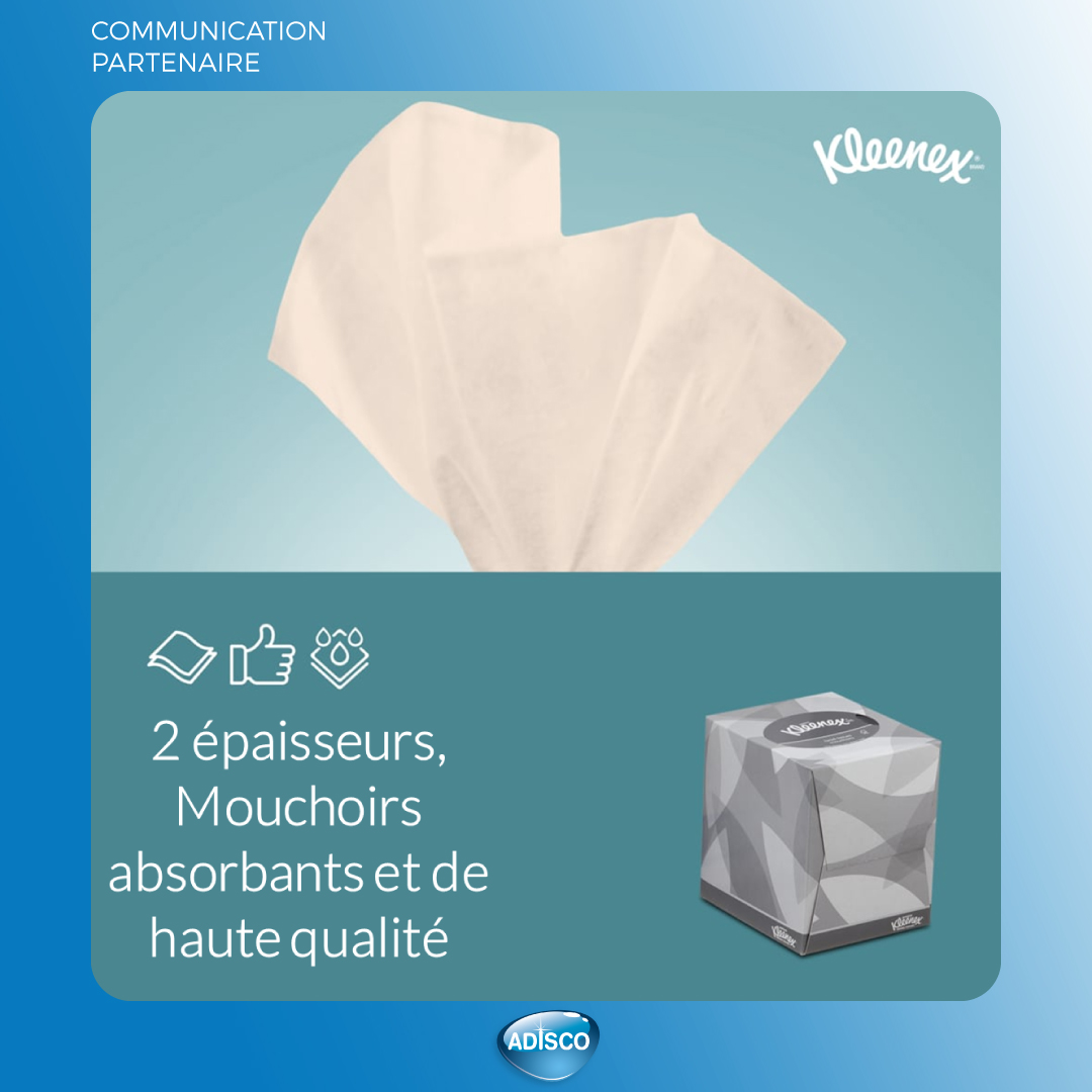 Découvrez le Cube de mouchoirs Kleenex® 8834  par Kimberly Clark Professional™