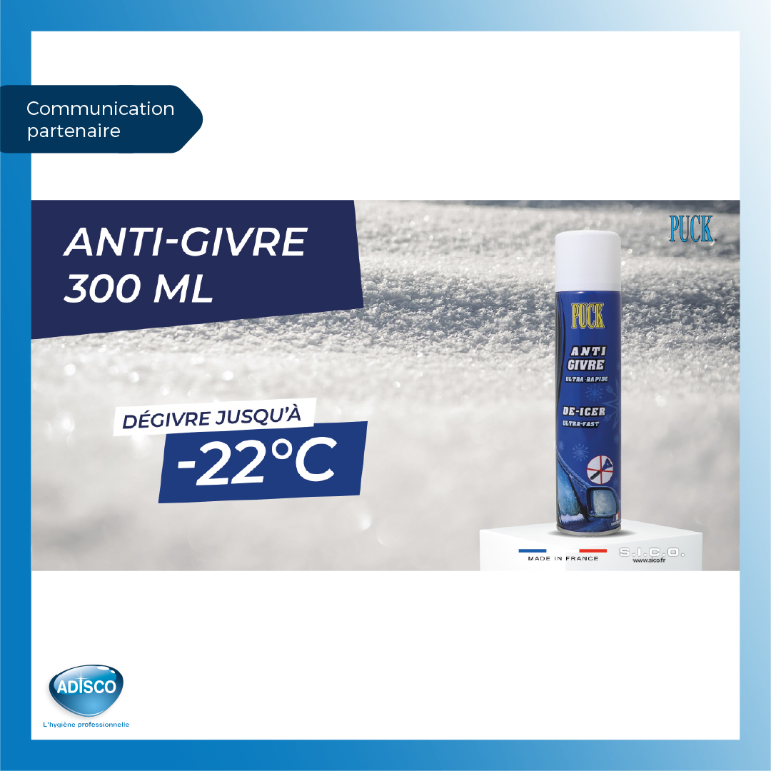 PUCK – Anti-Givre 300 mL : déneige et dégivre en un geste, jusqu’à -22°C ❄